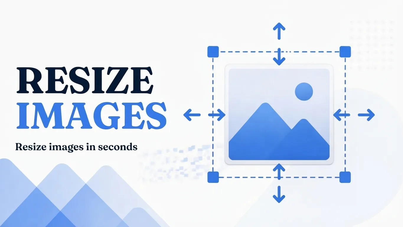 A designer resizing an image using a modern online scaling tool interface.