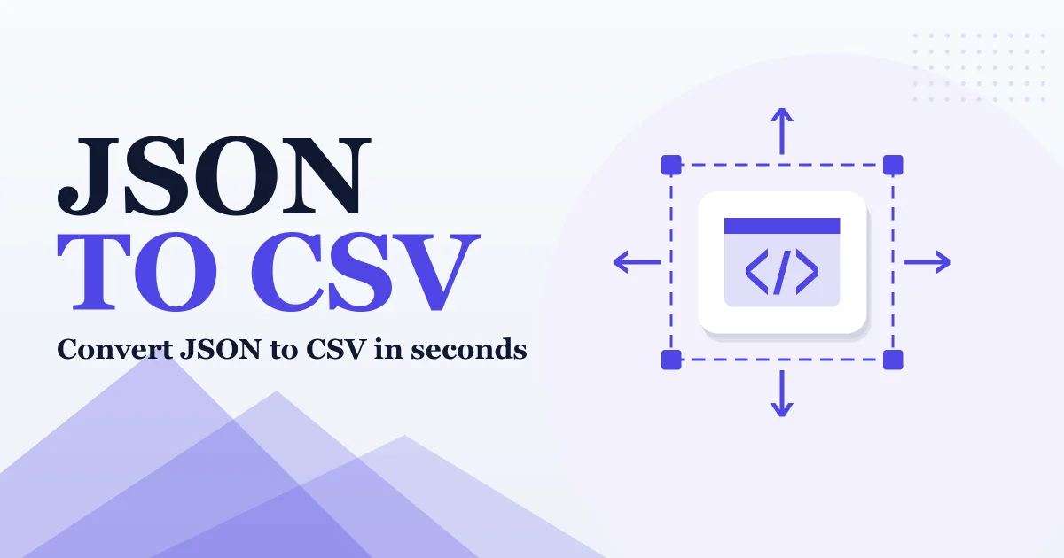 JSON to CSV – free online tool