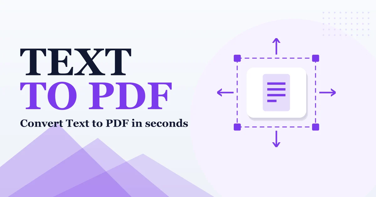 Text to PDF – free online tool