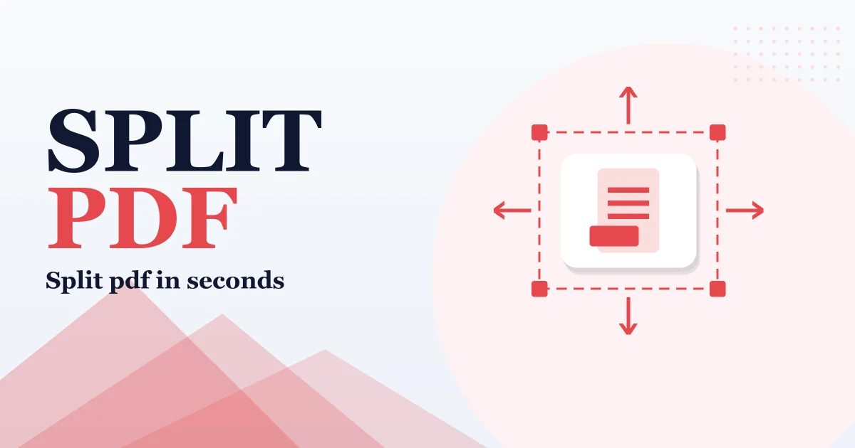 Split PDF – free online tool